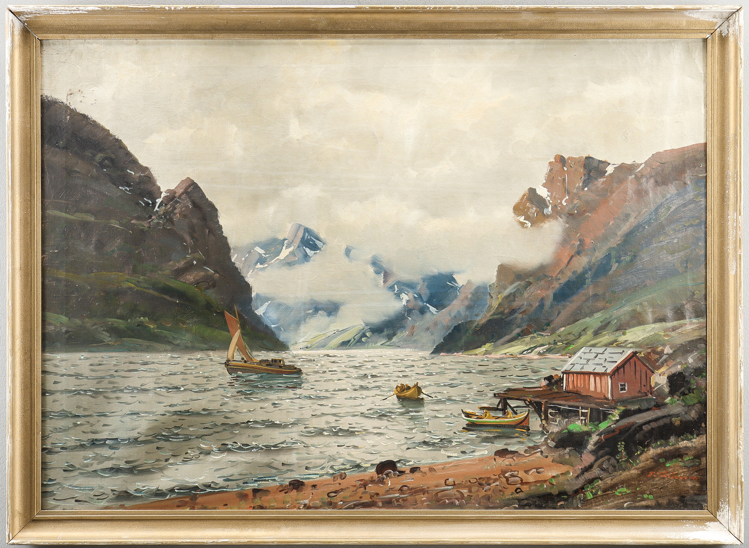 REIDAR STEINNES. olja på duk, signerad.