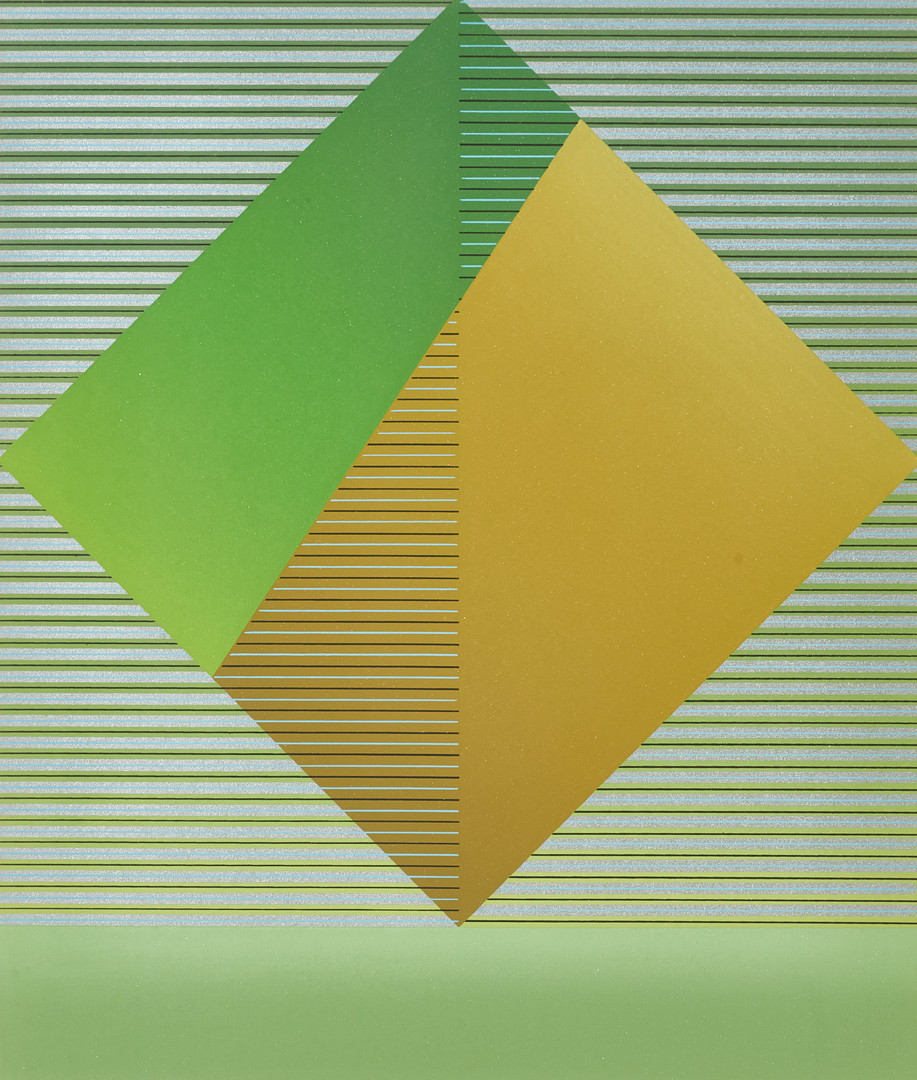 DIONÍSIO DEL SANTO (Brasilien, 1925-1999), (2), Optiska kompositioner - diptyk, signerade och daterade 1981, färgserigrafier.