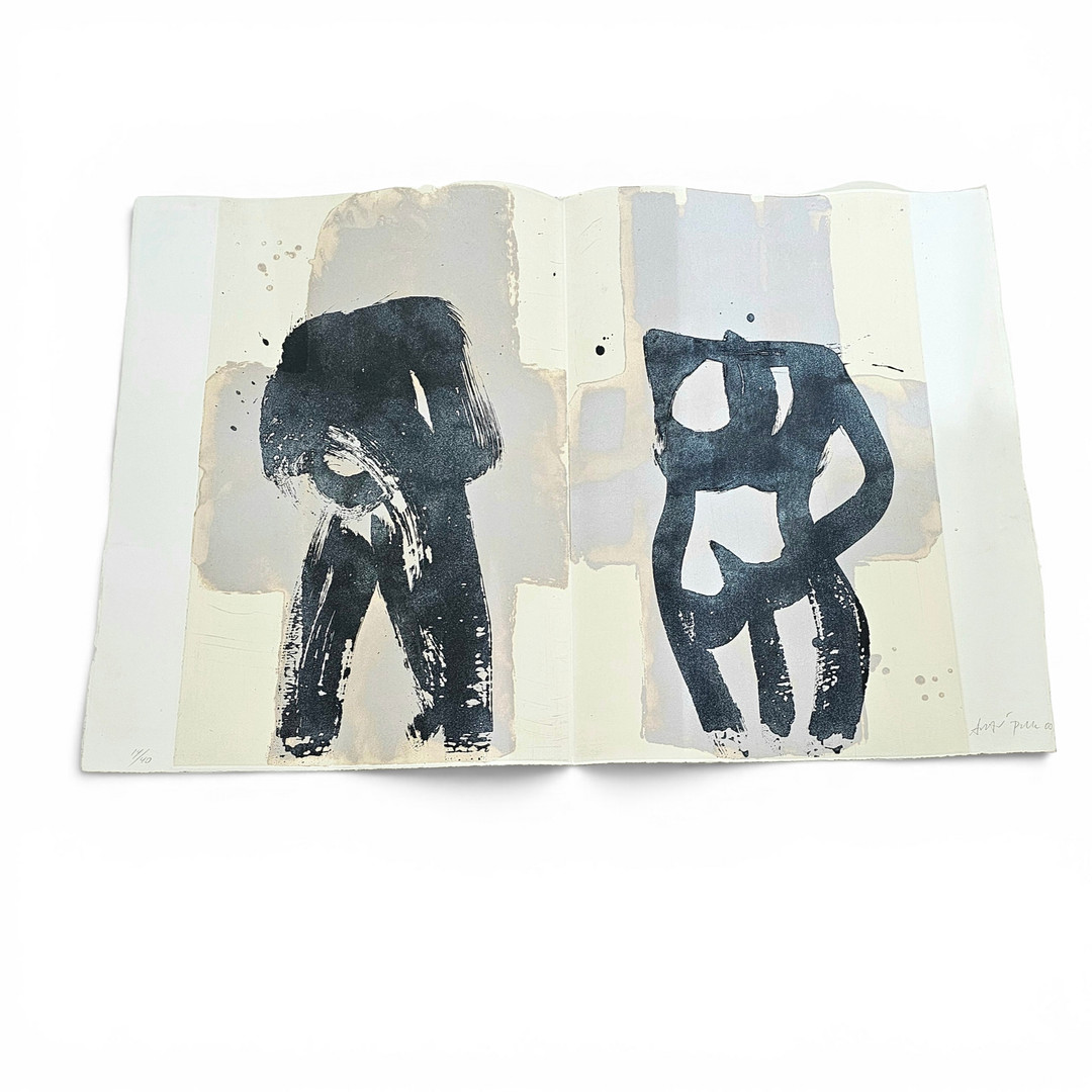 AUGUST PUIG. Desnudos, grabado sobre papel. Firmado y numerado a lápiz 14/40.