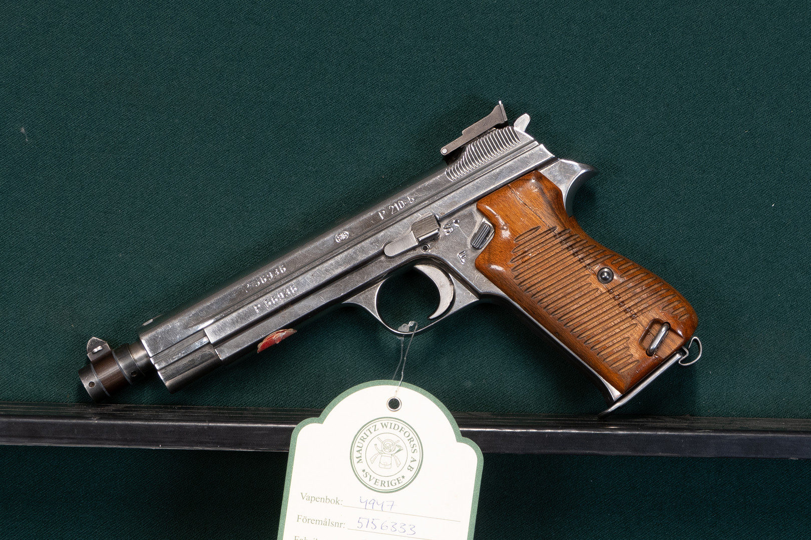 SIG Neuhausen P210-5 kal. 9x19 #P56936 SE0068818.