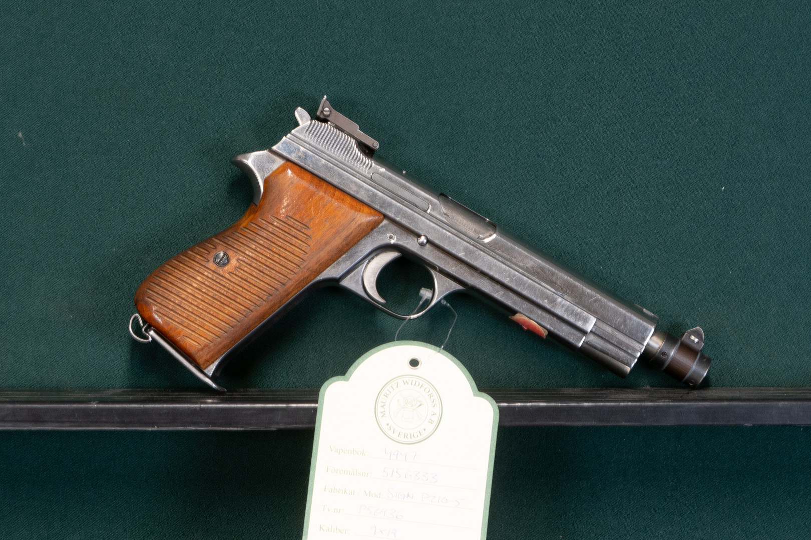 SIG Neuhausen P210-5 kal. 9x19 #P56936 SE0068818.