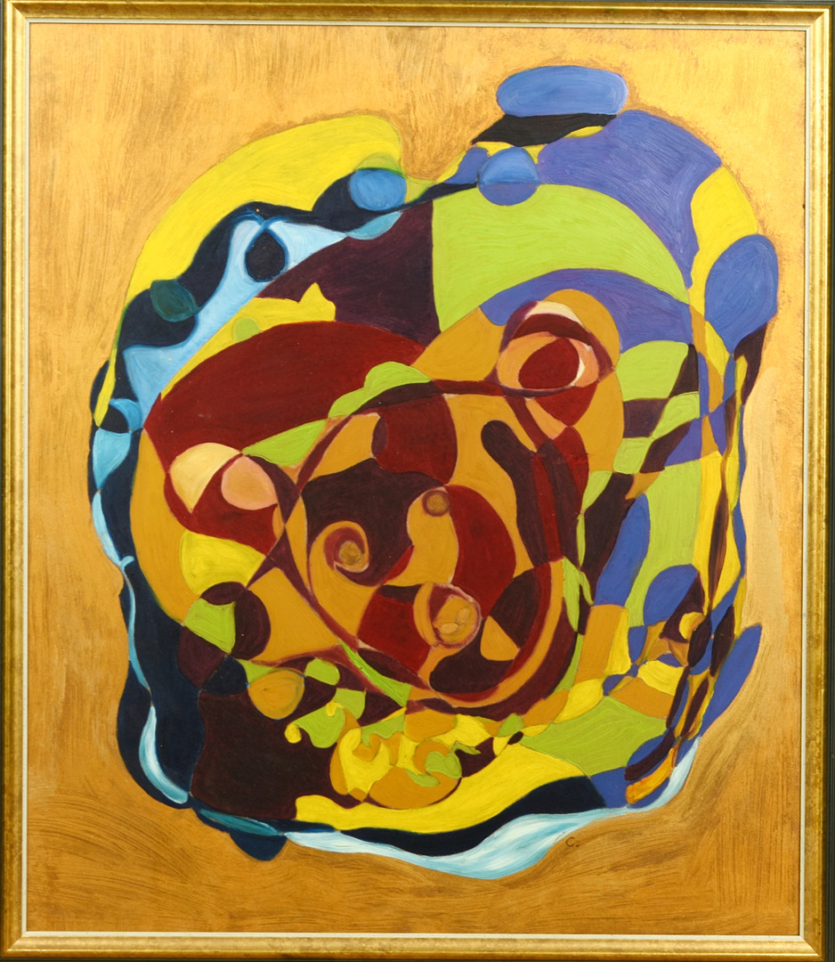 CHRISTINA HAMMARSTRÖM. Olja på pannå, "Fantasia", Signerad, 2000-tal.