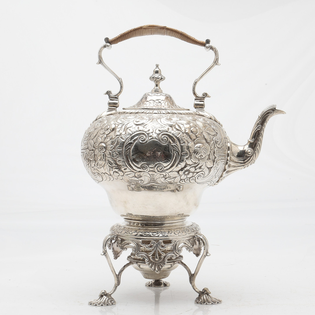 George IV teapot by William Nolan in Dublin silver, 1822.