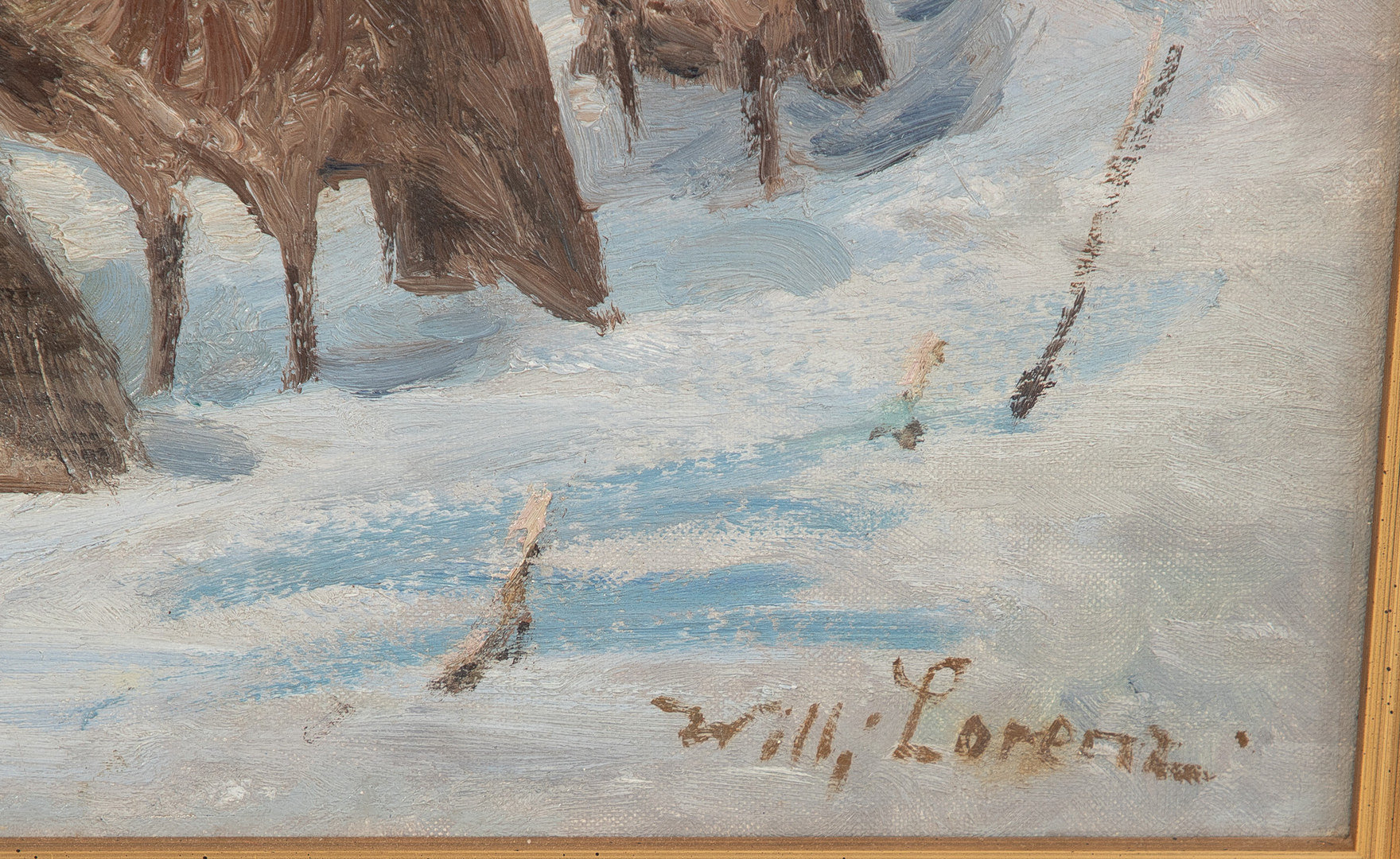 WILLY LORENZ (1901-1981). Rebhühner.
