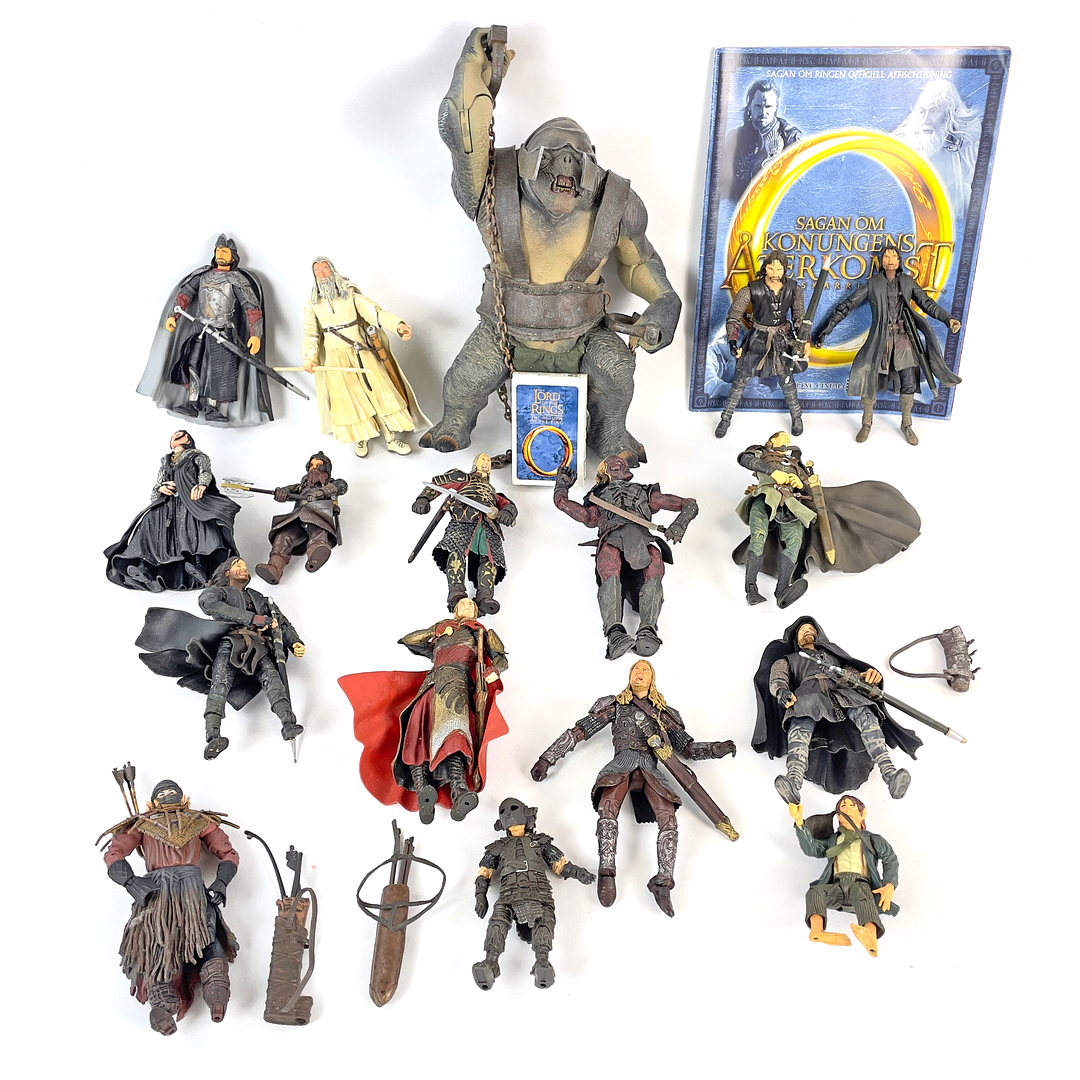 ACTIONFIGURER, 17 st. Lord Of The Rings, LOTR, NLP Inc/Toy Biz, Marvel, Kina, 2000-tal.