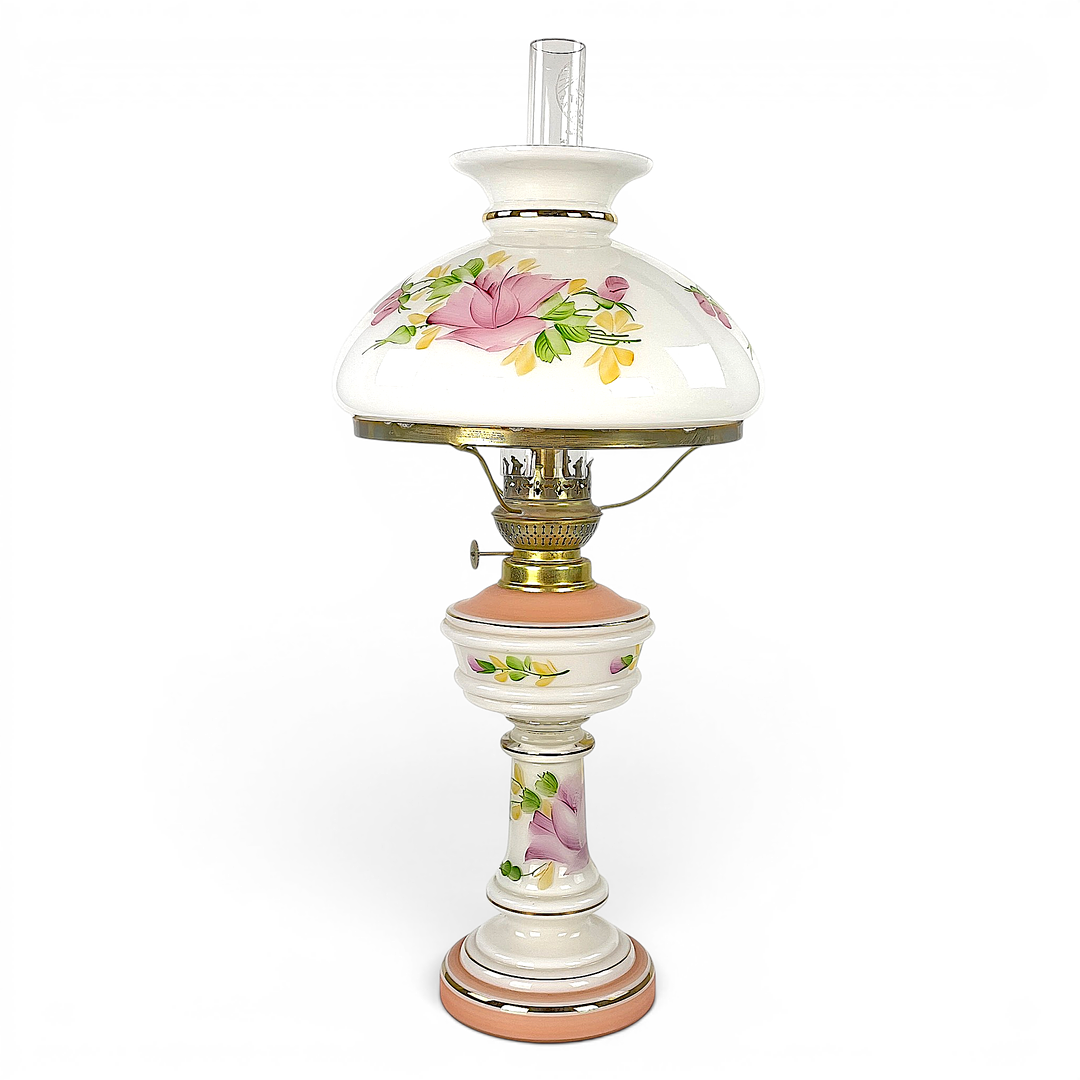 BORDSFOTOGENLAMPA. Flussglas, 1900-tal.