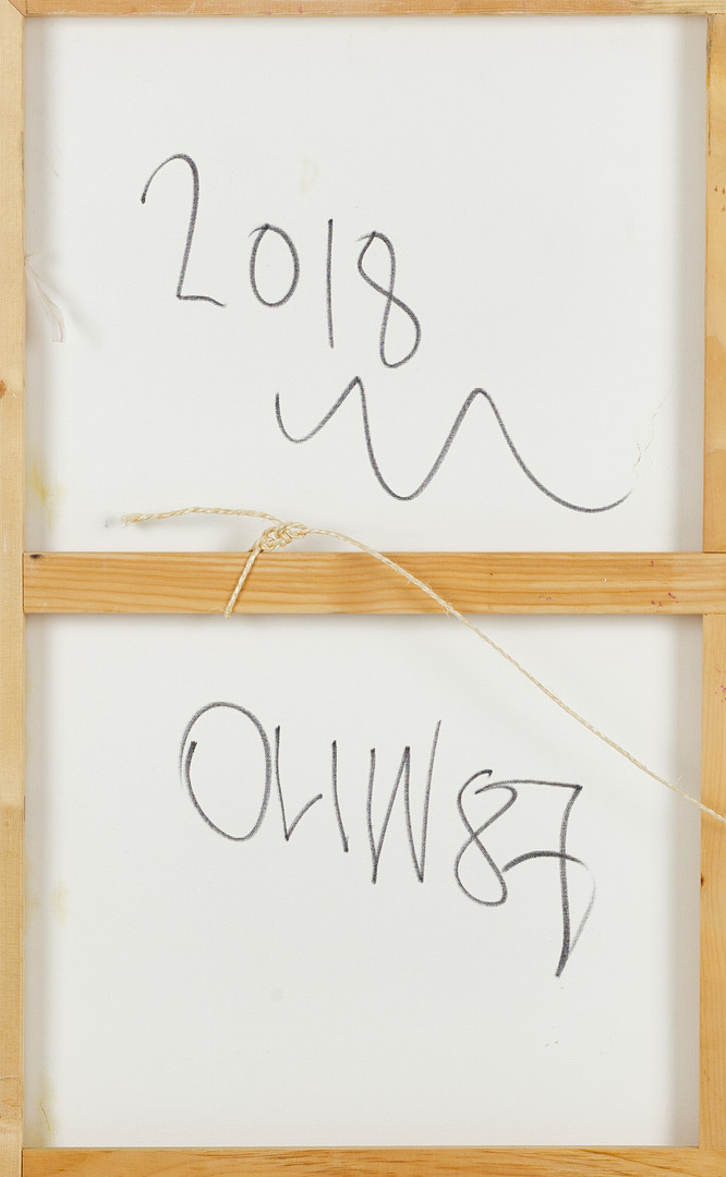 OLIW87 (Tobias Ekman, Sverige, född 1987), CHANEL OR DIE, signerad och daterad Oliw87, 2018, olja och spray på duk.