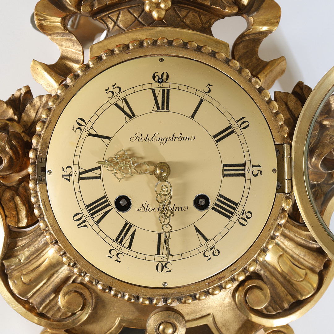 VÄGGPENDYL, Robert Engström, Stockholm, gustaviansk stil, 1900-talets första hälft.