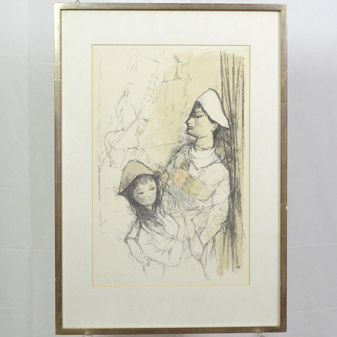 OTTO BACHMANN (1915-1996). ZIRKUS, LITHOGRAFIE, 1969, SIGNIERT, DATIERT, "ÉPREUVE D'ARTISTE".