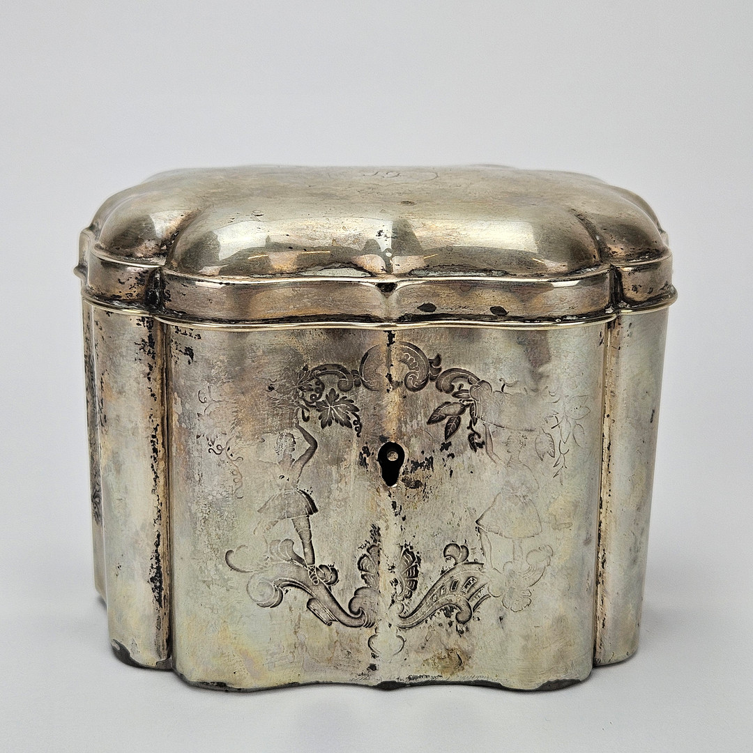 SKRIN, sannolikt silver, saknar stämplar, 1800/1900-tal, total vikt ca. 229 gram.