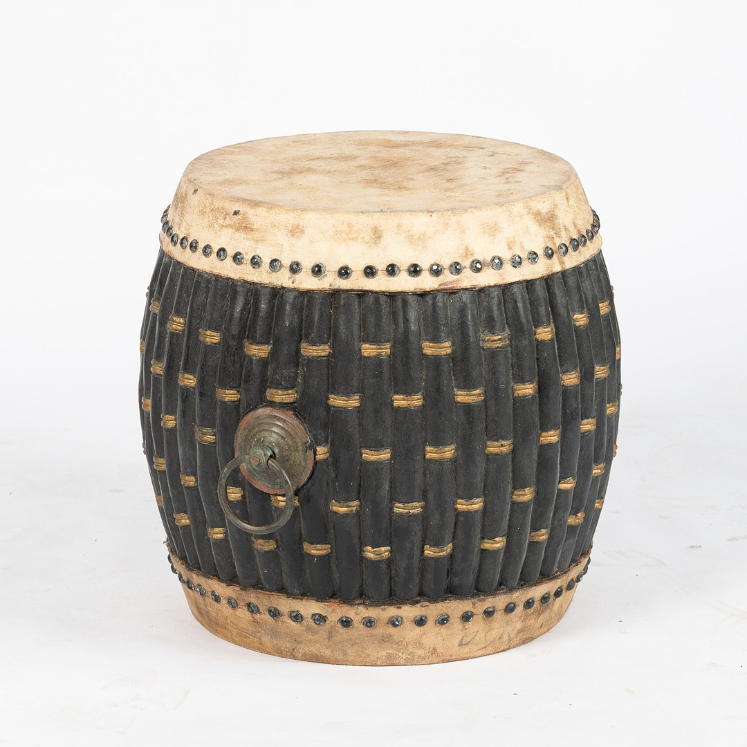 TRUMMA, bemålat trä, troligen orientalisk, 1900-tal.