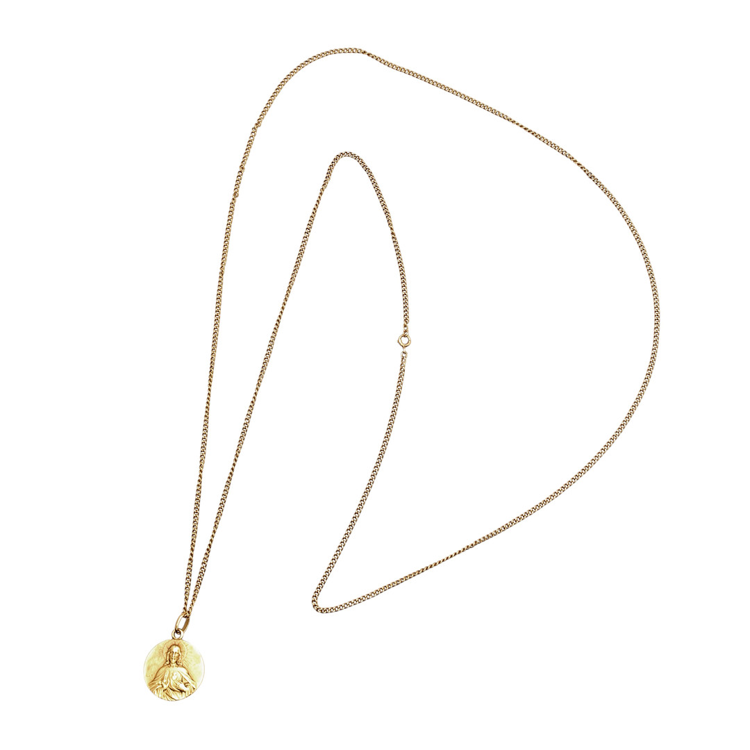Gold devotional medal, last third of the 20th Century.