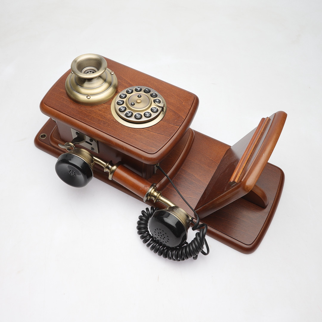 VÄGGTELEFON, Siecle collection, HT-09 A, Comsys Tools, trä och patinerad metall, 19/2000-tal.