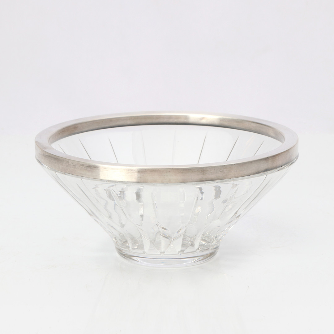 SKÅL. Glas med montering i sterlingsilver. 1900-talets andra hälft.