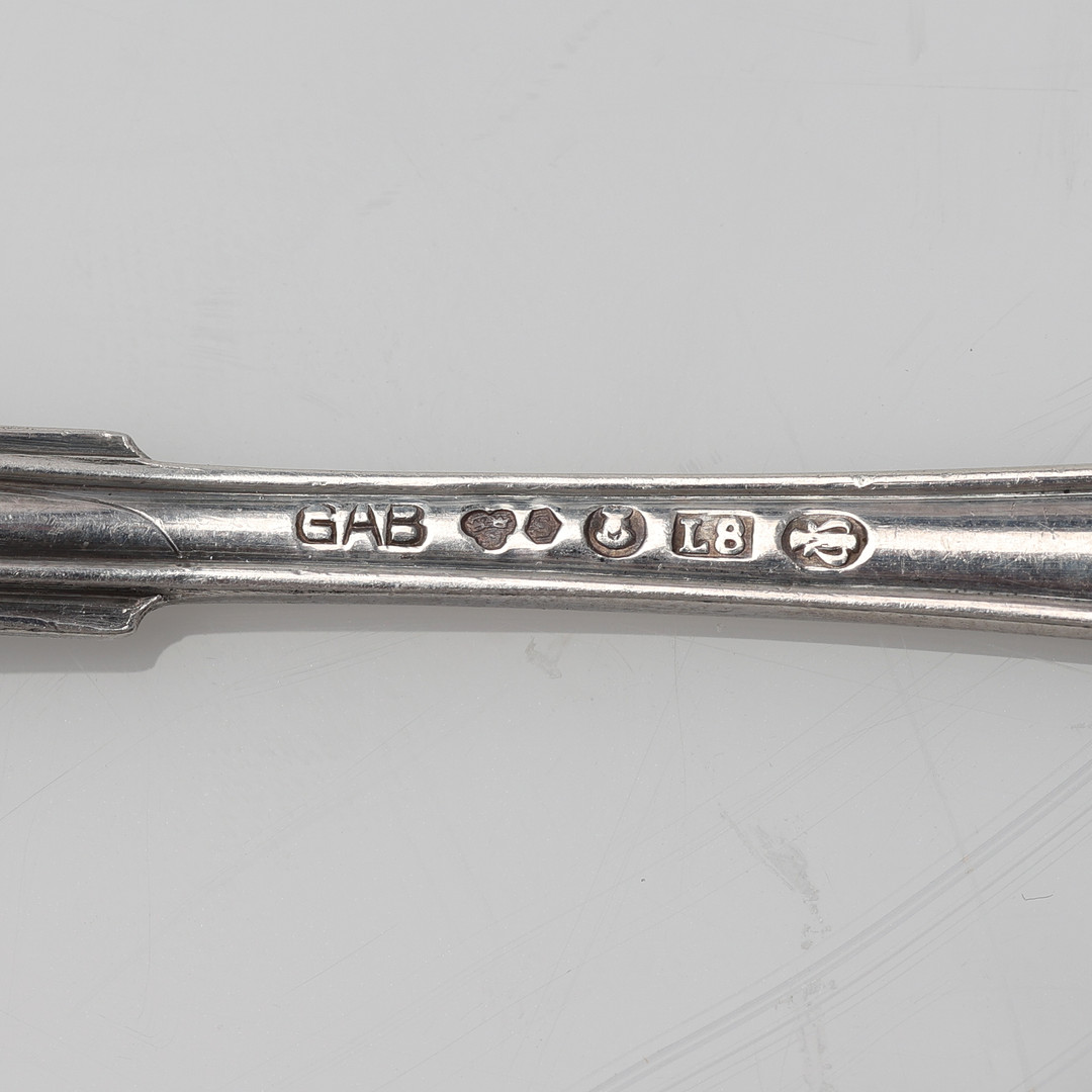 SKEDAR, 8 stycken, silver18/1900-tal.