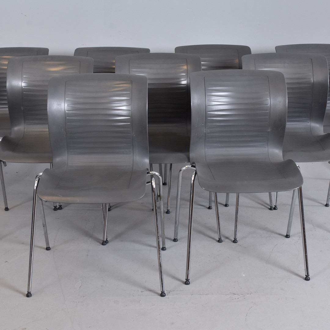 ALFRED HOMANN. Stolar, 11 st, "Ensemble", plast och metall, Fritz Hansen, Danmark, 2000-tal.