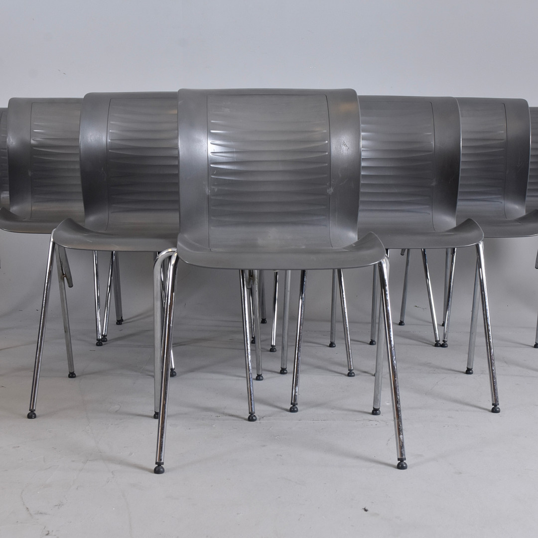 ALFRED HOMANN. Stolar, 11 st, "Ensemble", plast och metall, Fritz Hansen, Danmark, 2000-tal.