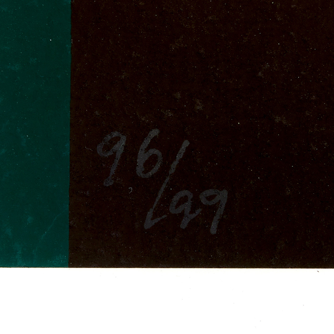 CURT HILLFON. Grafikmapp, "Eldväg", signerad samt numrerad 96/99, 5 seriegrafier, Stockholm, 1987.