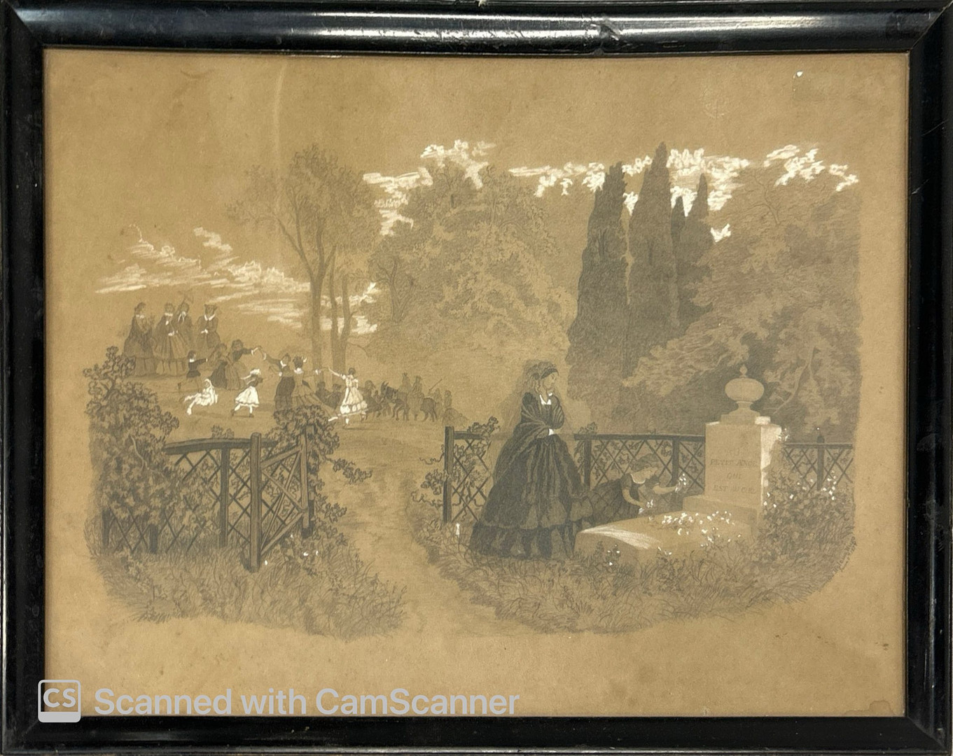 FRENCH FRAMED ENGRAVING.