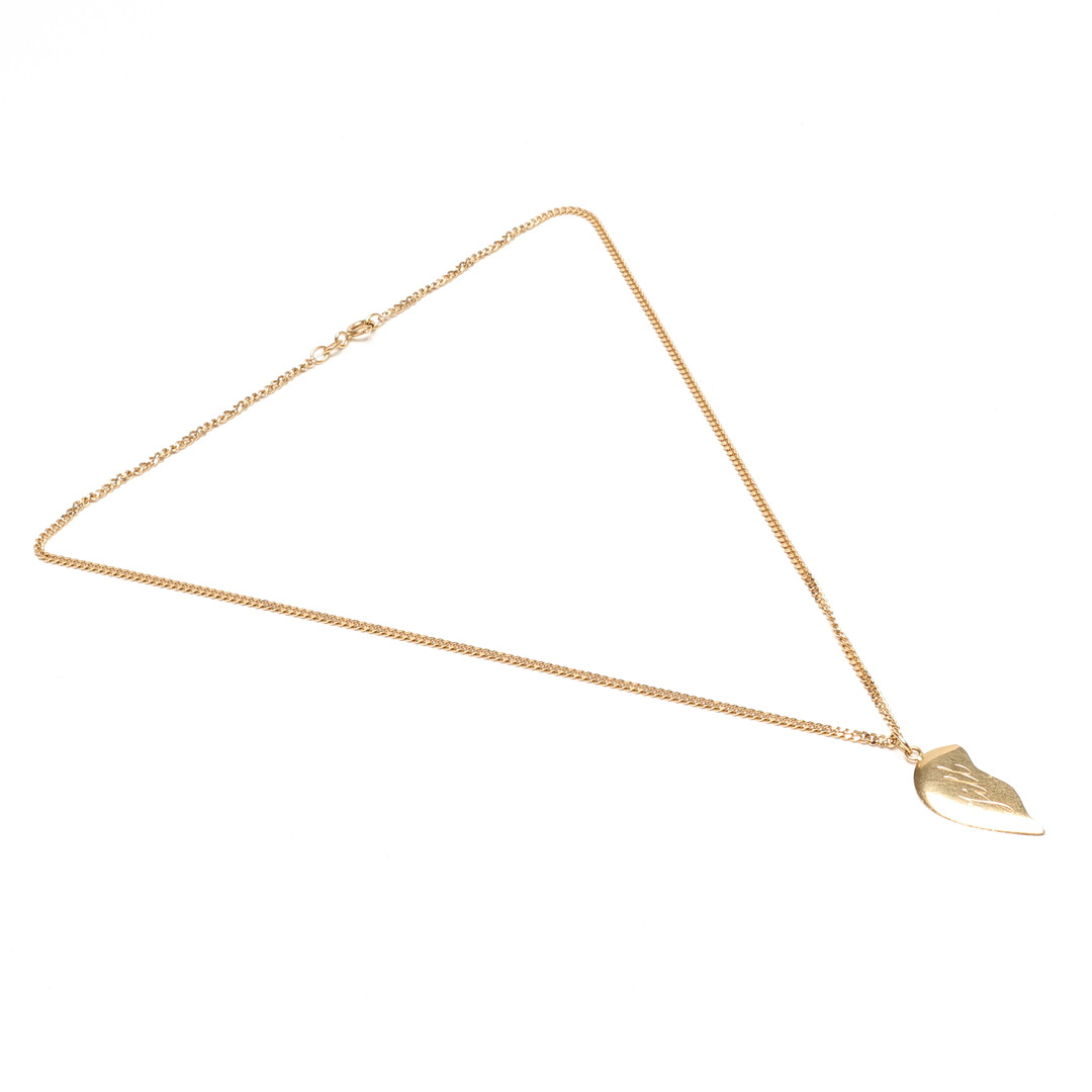 HALSKEDJA med HÄNGE, guld, 18k, ca 10,2 gram.