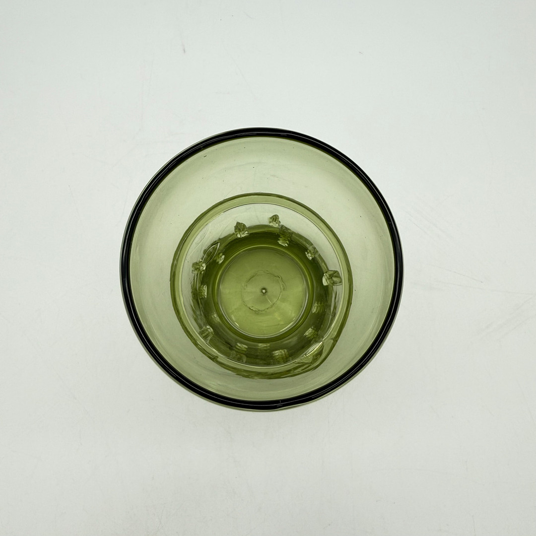 NUPPENBECHER GRÜN WALDGLAS.
