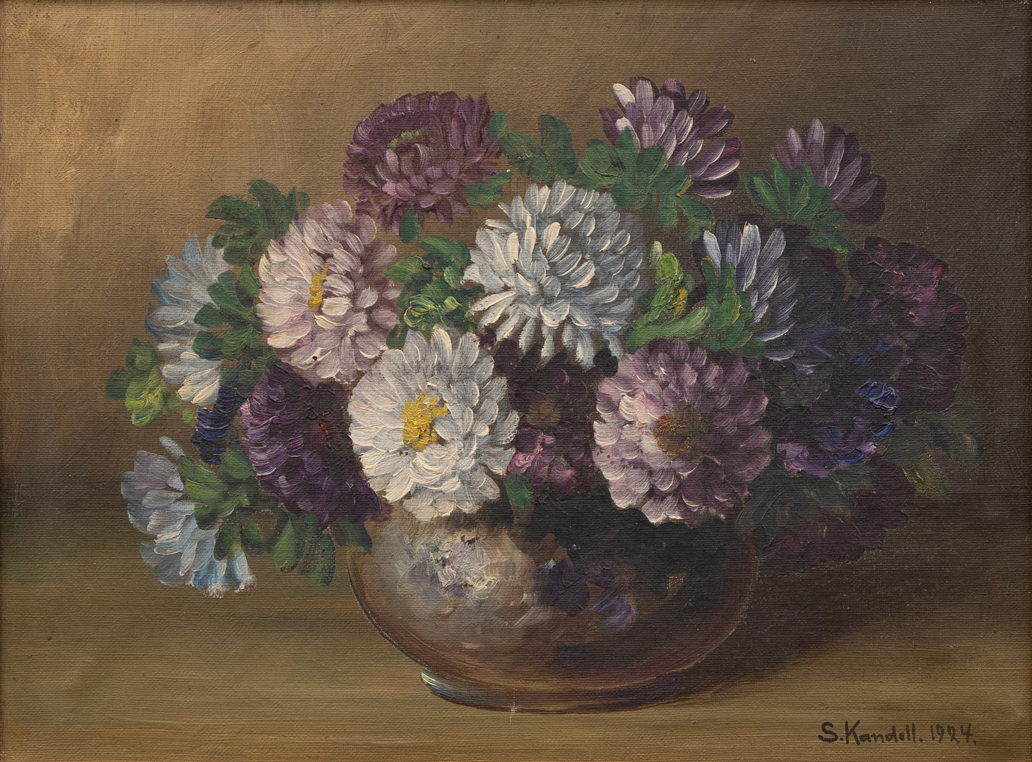 STURE KANDELL (1886-1941). Stilleben, oljapå duk. signerad och daterad 1924.