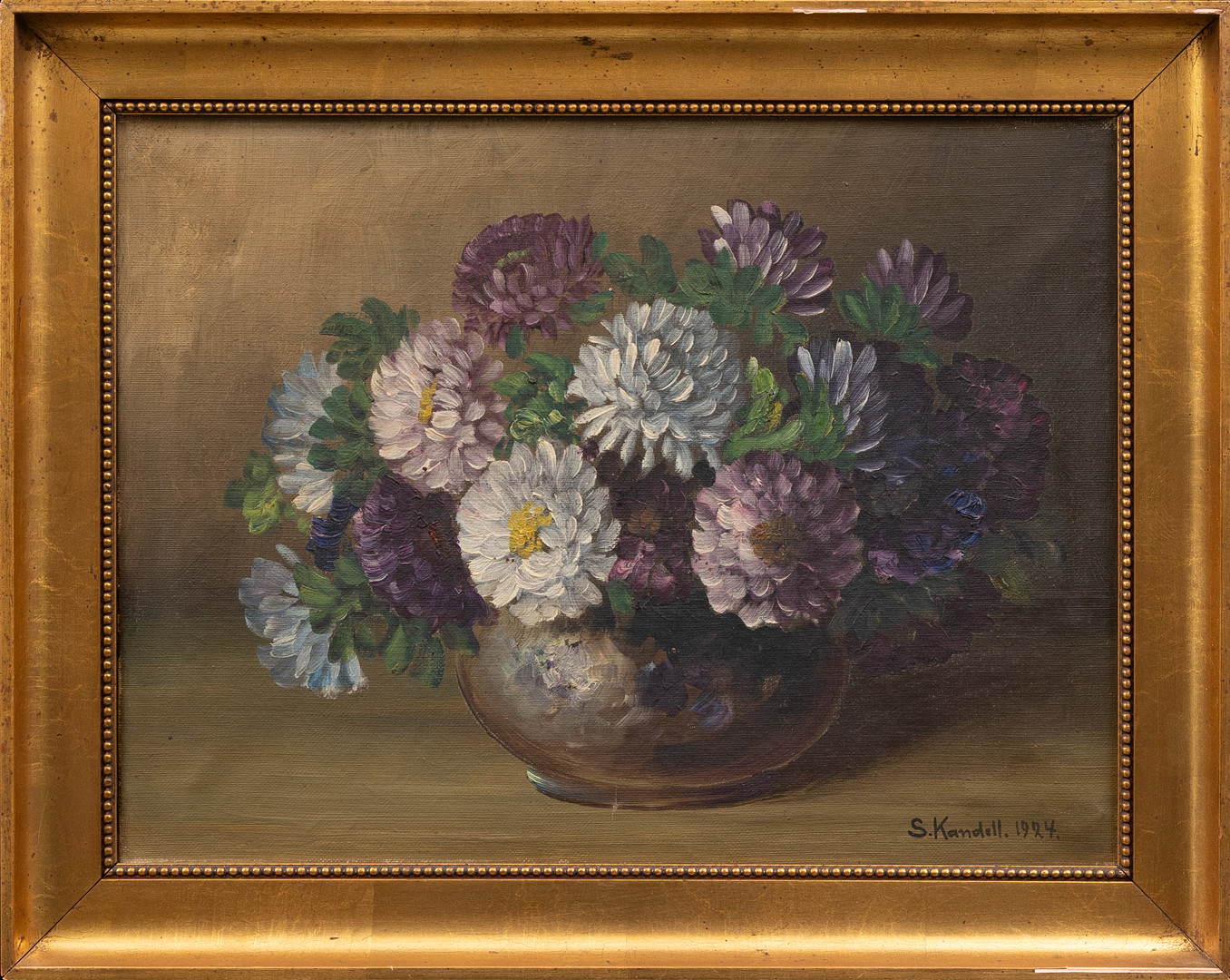 STURE KANDELL (1886-1941). Stilleben, oljapå duk. signerad och daterad 1924.