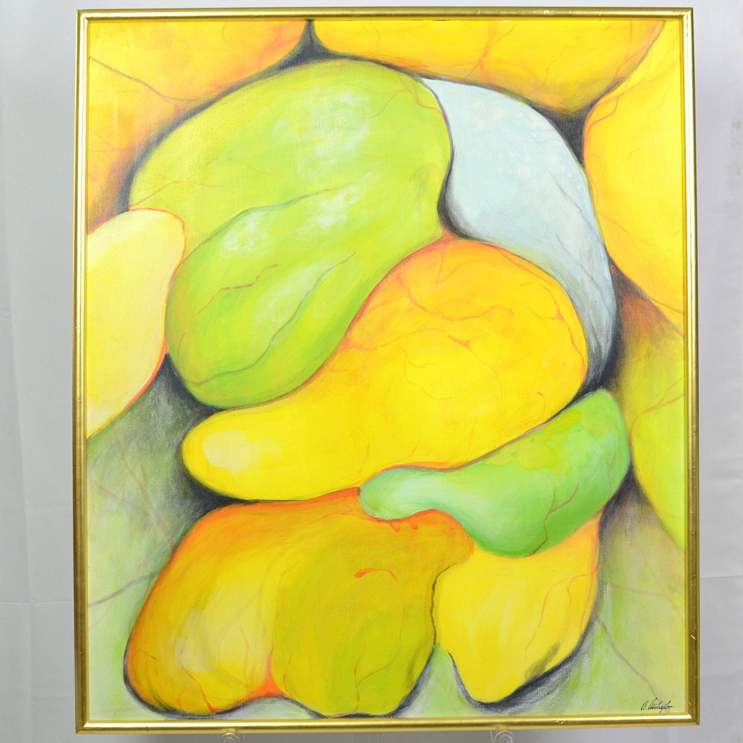 A. MICHAJLOV. BIOMORPHE FORMEN 01, ACRYL AUF LEINWAND, SPÄTES 20. JAHRHUNDERT.