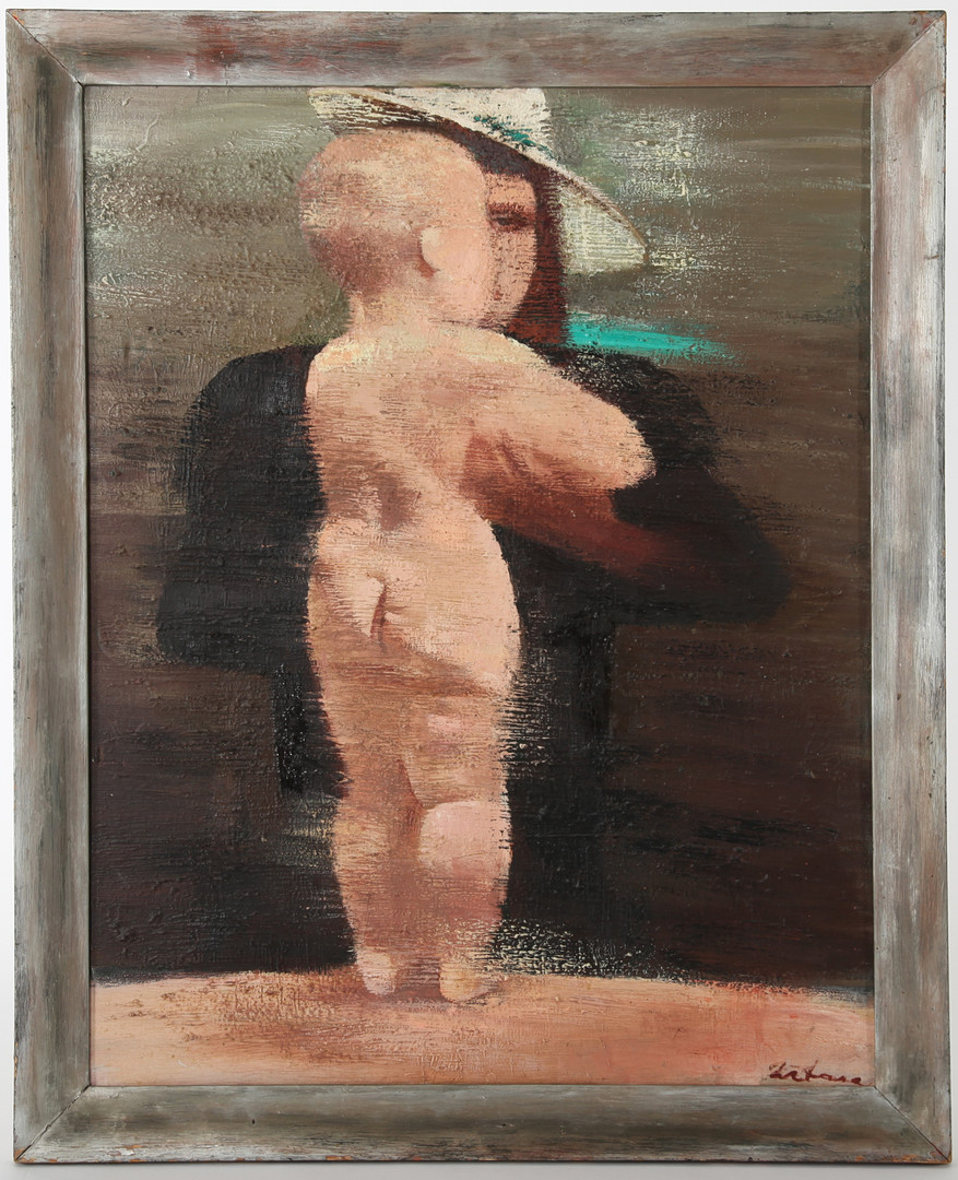MARA ZITARE. 1937-2018. Olja på duk, "Bérns", Lettland, 91 x 72 cm, 1985.