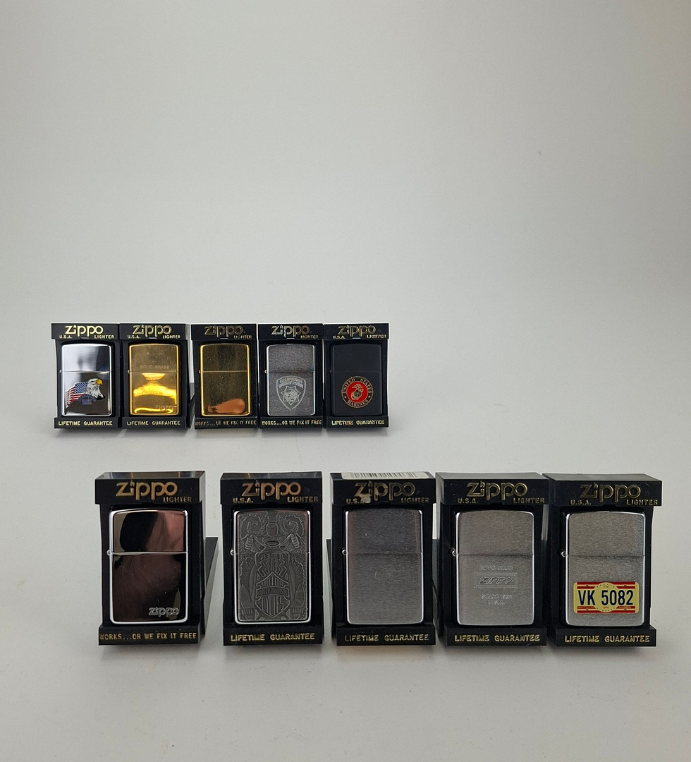 TÄNDARE, 10 st, Zippo, USA.