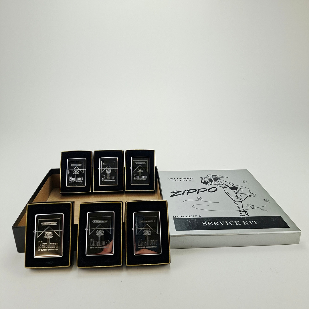 TÄNDARE, 6 st, Marlboro, Zippo.