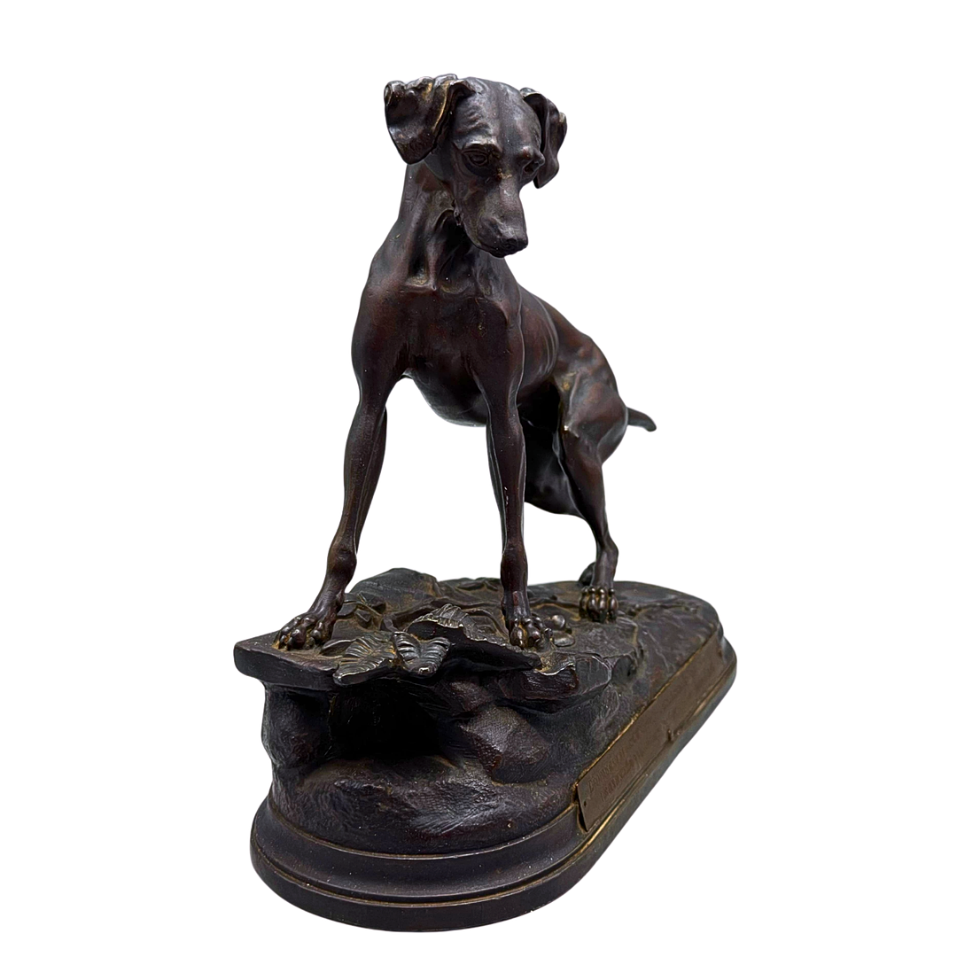 JULES MOIGNIEZ (1835–1894), SIGNIERTER BRONZE-EHRENPREIS „SAARGEBIET 1926“.
