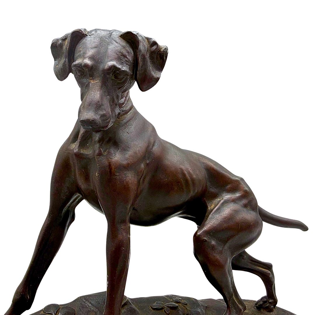 JULES MOIGNIEZ (1835–1894), SIGNIERTER BRONZE-EHRENPREIS „SAARGEBIET 1926“.