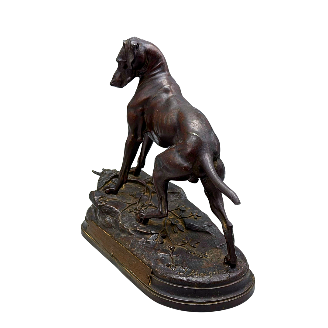 JULES MOIGNIEZ (1835–1894), SIGNIERTER BRONZE-EHRENPREIS „SAARGEBIET 1926“.