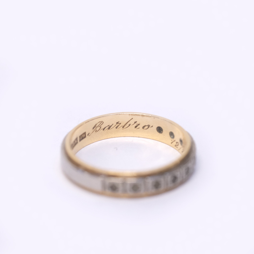 RINGAR, TVÅ STYCKEN, 18K GULD.