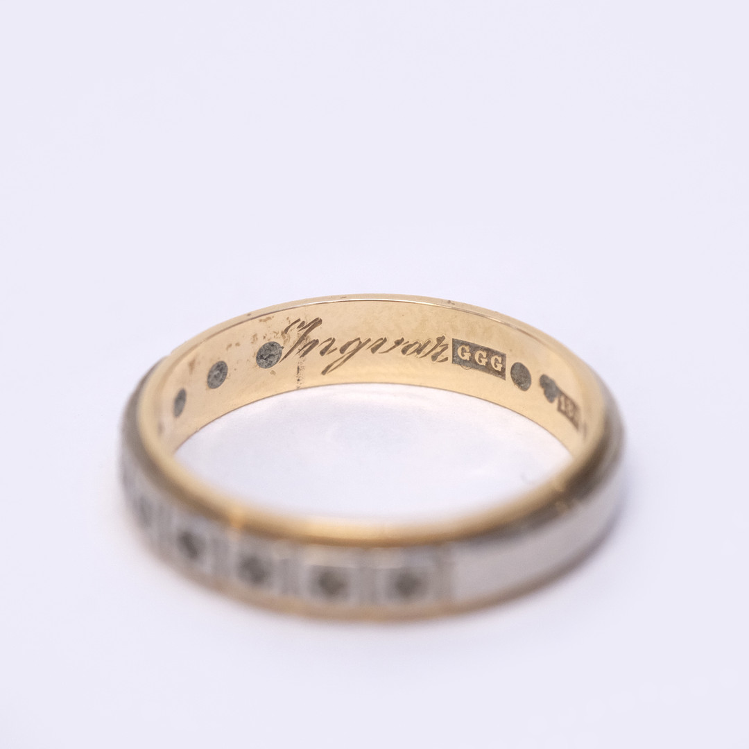 RINGAR, TVÅ STYCKEN, 18K GULD.