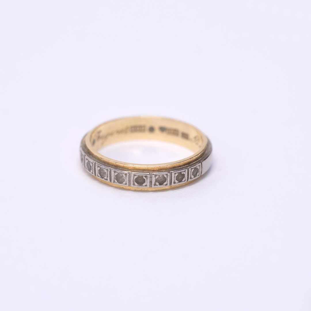 RINGAR, TVÅ STYCKEN, 18K GULD.
