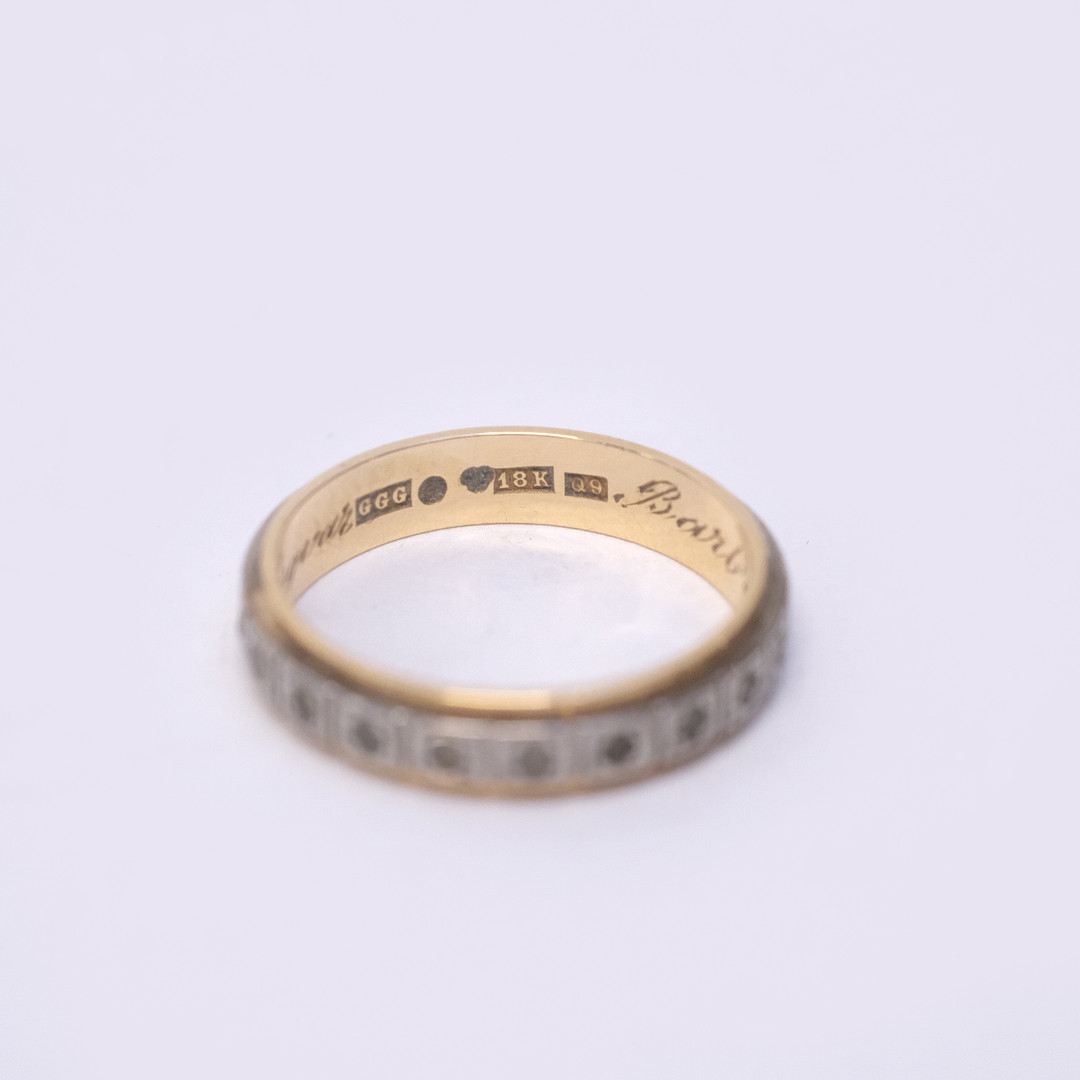 RINGAR, TVÅ STYCKEN, 18K GULD.