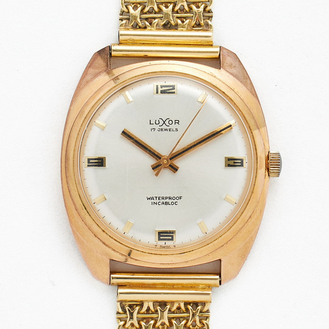 LUXOR, armbandsur, 36,5 mm, doublé, ca 1970.
