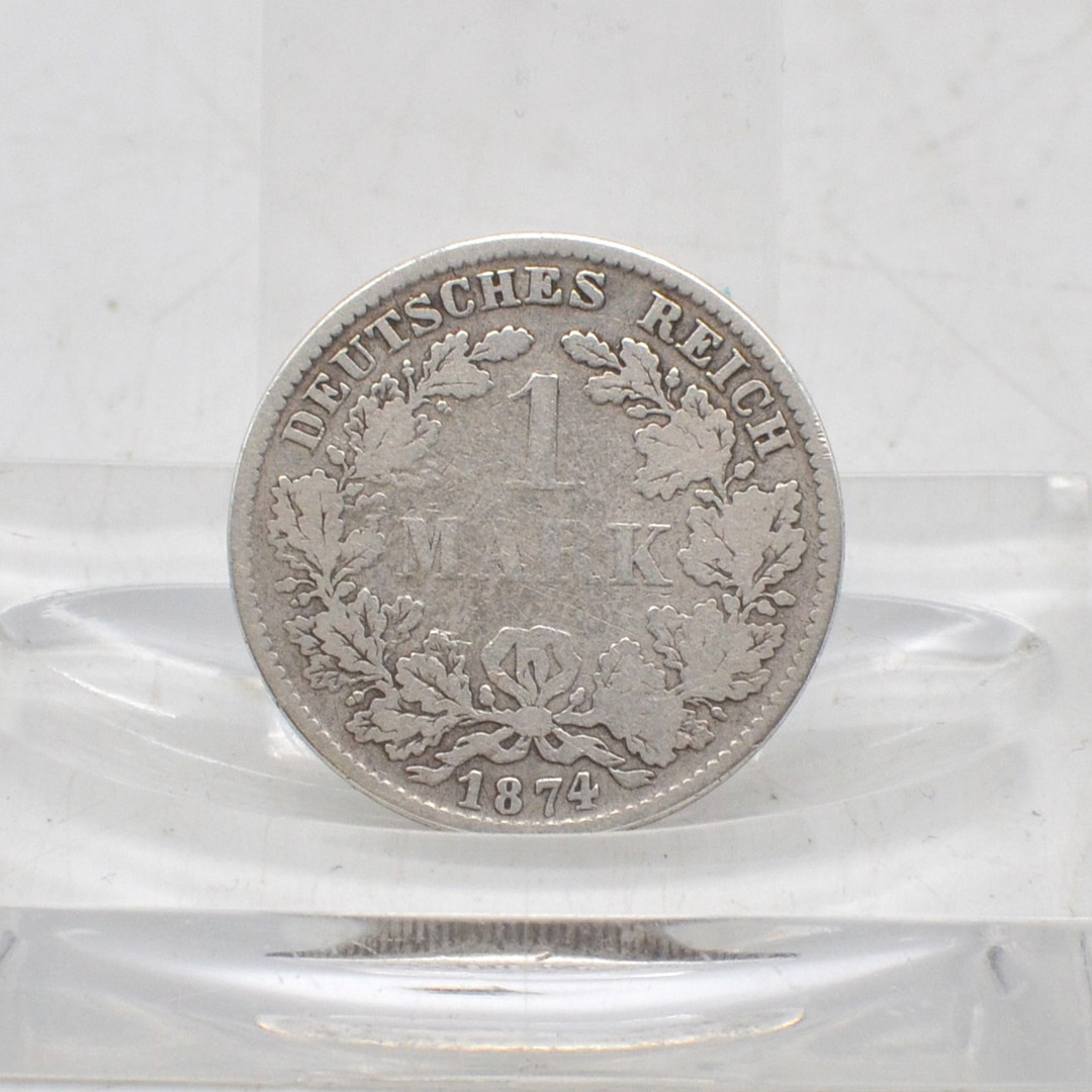 SILBERMÜNZE, DEUTSCHES REICH, 1 MARK MÜNZE, GROSSER ADLER, 1874.