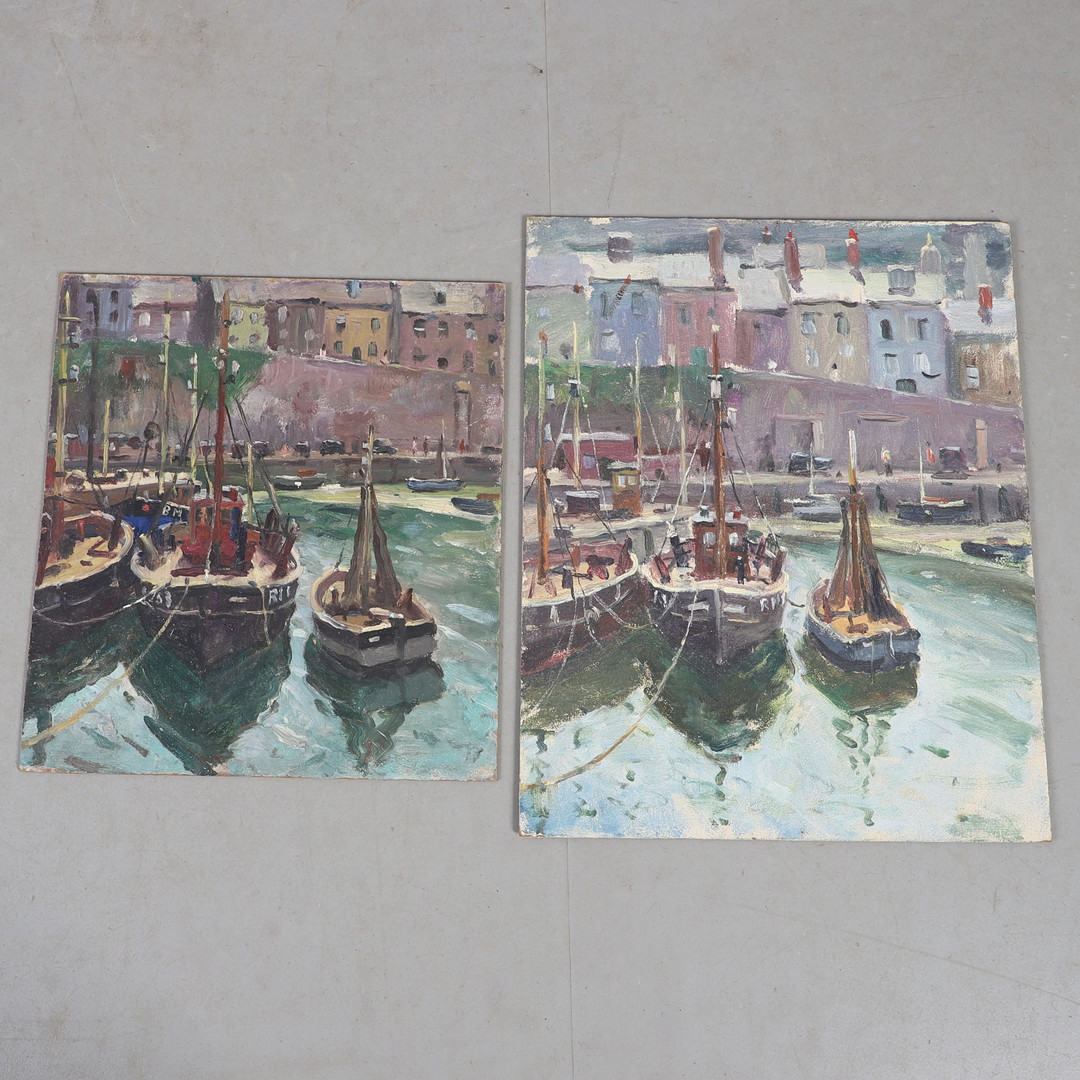 DEREK ARTHUR EDE (1922-1983). CORNISH HARBOUR SCENES (2).