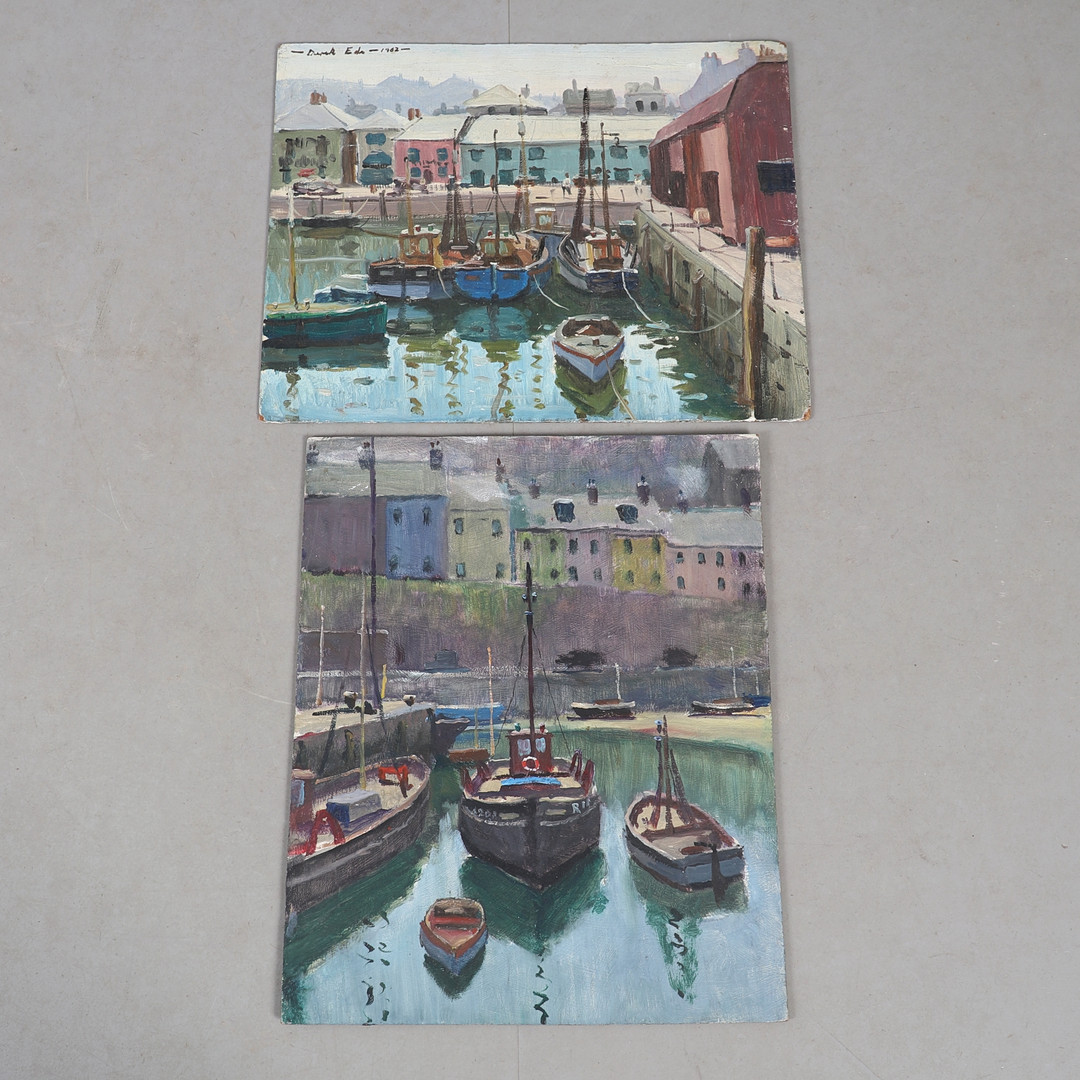 DEREK ARTHUR EDE (1922-1983). CORNISH HARBOUR SCENES (2).