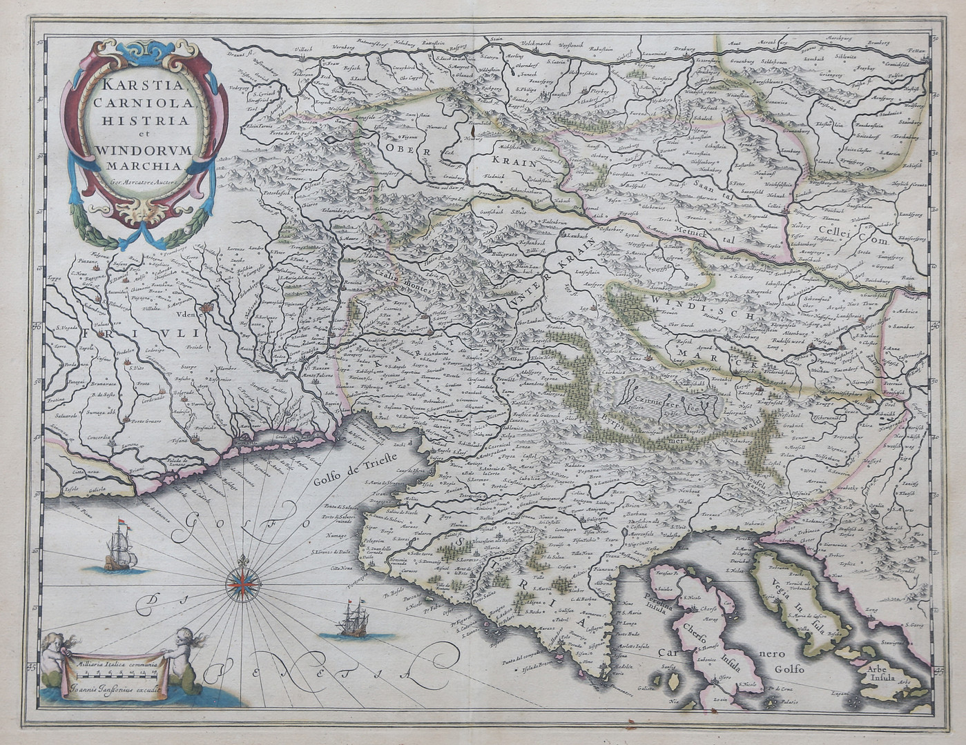 AFTER WILLEM AND JOAN BLAEU. Two maps of Europe of the 17th Century.