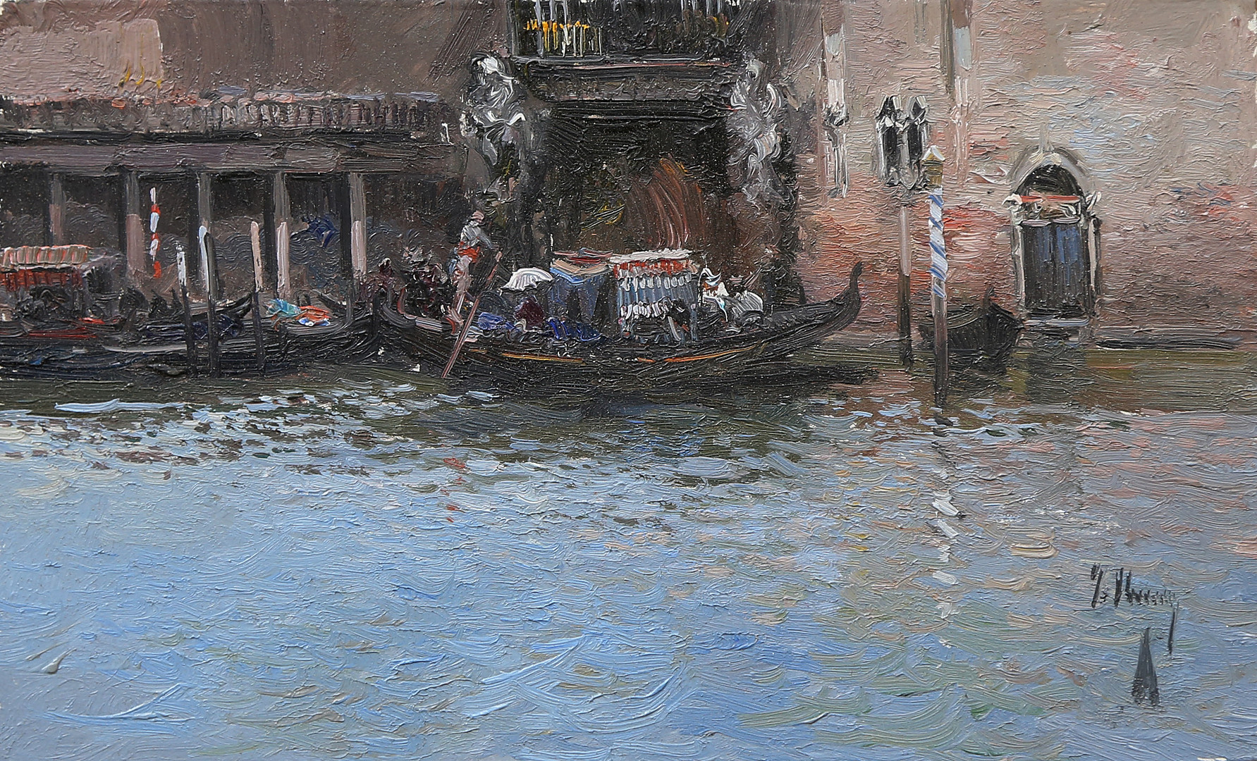 JOSÉ LUIS CHECA GALINDO (VALENCIA, 1950). View of Venice.