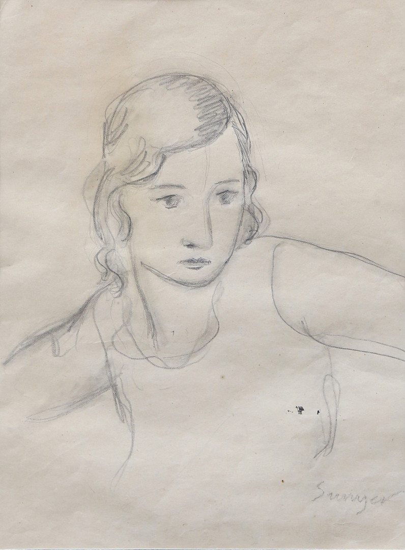 JOAQUIM SUNYER. A girl.
