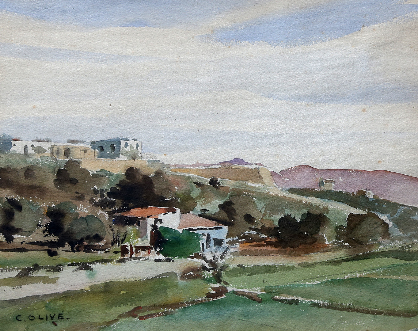CEFERINO OLIVÉ. Landscape.