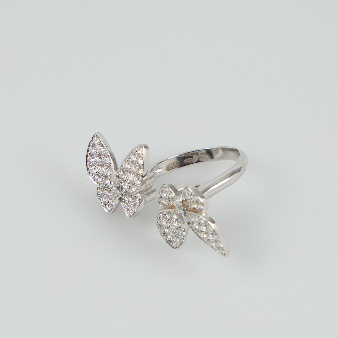DIAMANTRING, 18K vitguld, 1.34 ct, Ø 16,5.