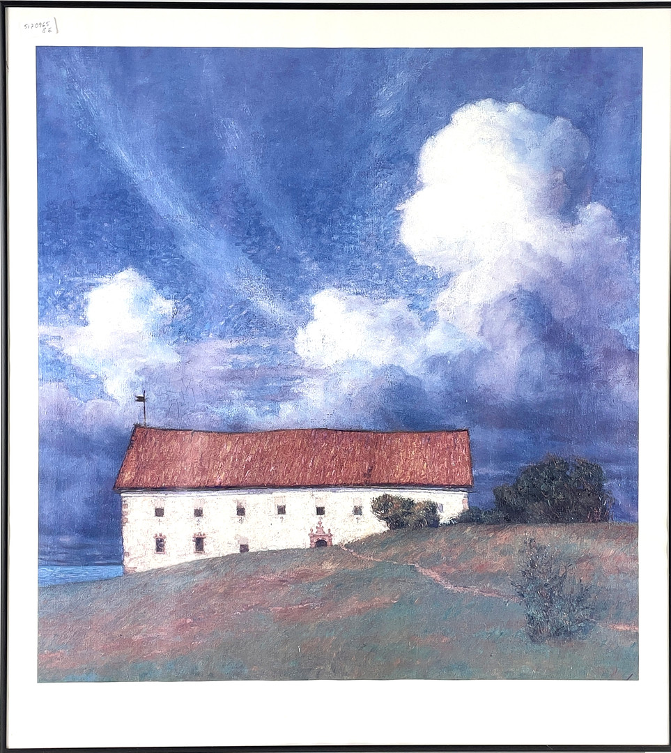 REPRODUKTION, efter Prins Eugen (1865-1947), "Det gamla slottet" från 1893.
