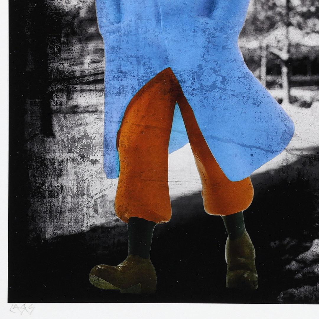 Mixed media, ”Cold day in Paris”, signerad, numrerad 189/199.