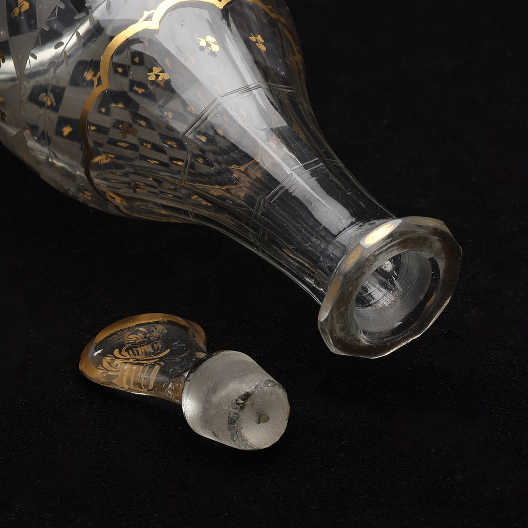 GLASKARAFFER, 4 ST, 1800-TAL.
